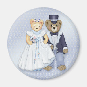 Imã Casamento do urso de ursinho - personalize