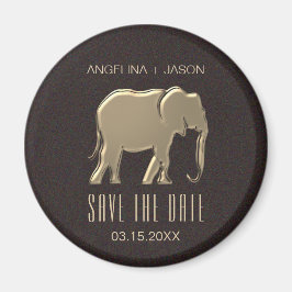 Imã Casamento Dourado Falso Salvar O Convite De Data