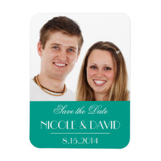 Ímã Casamento elegante Deco Deco Salve a data
