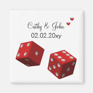 Imã Casamento em Vegas Salve o ímã de data