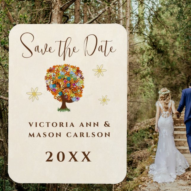 Ímã Casamento Encantado do Branch do Lado da Floresta (Criador carregado)