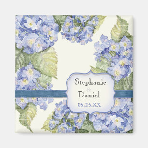 Imã Casamento formal floral do suporte azul do