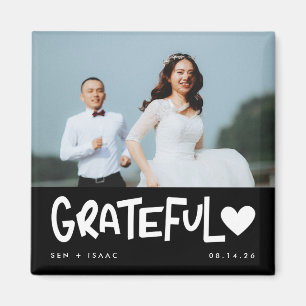 Imã Casamento Foto Agradecimento Grato