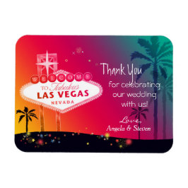 Ímã Casamento Glamoroso De Las Vegas Obrigado