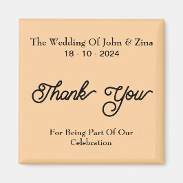 Imã Casamento Grande Caligrafia Obrigado