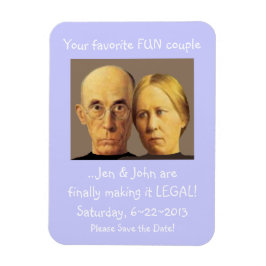 Ímã Casamento Humorístico De Casal Antigo Salva A Data