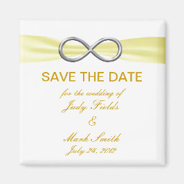 Imã Casamento Infinito Amarelo Salva O Magnete De Data