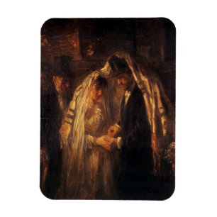 Ímã Casamento judeu de Jozef Israels - Circa 1903