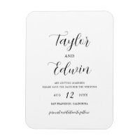 Casamento Minimalista Moderno Salvar a Data