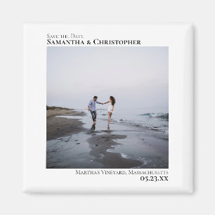 Imã Casamento Moderno Minimalista da Artsy Salva a Dat