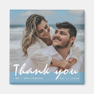Imã Casamento na Praia Foto Obrigado