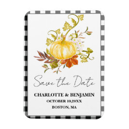 Ímã Casamento outono De Abóbora De Aquarela Salvar A D