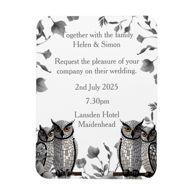 Ímã Casamento Personalizado (Vertical)