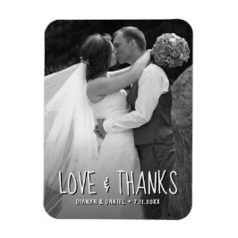 Ímã Casamento Personalizado De Amor E Obrigados Obriga