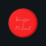 Imã Casamento personalizado do nome da caligrafia prof<br><div class="desc">Simples Designs Modernos Minimalistas. São todos simples,  modernos,  atraentes.</div>