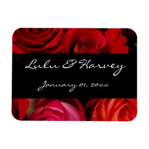 Ímã Casamento Pessoal Rose Bouquet