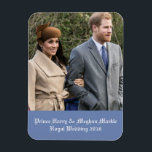 Ímã Casamento Real 2018 do Príncipe Harry & Meghan Mar<br><div class="desc">Fonte da imagem do Príncipe Harry & Meghan Markle Royal Wedding 2018: https://en.wikipedia.org/wiki/Prince_Harry#/media/File:Prince_Harry_and_Meghan_Markle.jpg</div>