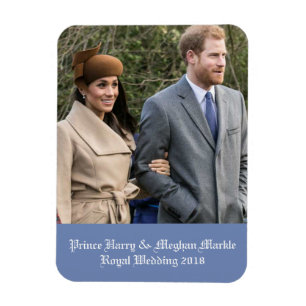 Ímã Casamento Real 2018 entre o Príncipe Harry e Megh