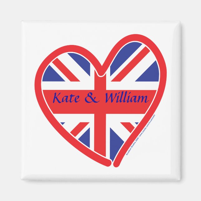 Imã Casamento Real/Kate & William (Frente)