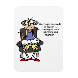Ímã Casamento, Relâmpago, Humor Trovão
