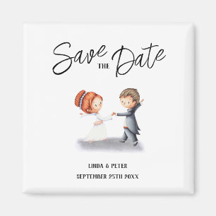 Imã Casamento Romântico Dançante Único e Bonito Casal