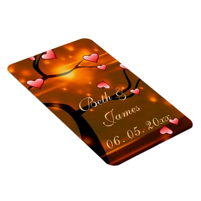 Ímã Casamento romântico elegante (Lado Direito)