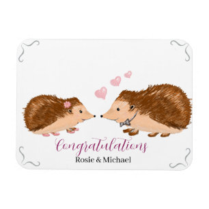 Ímã Casamento romântico ou noivado de Hedgehog