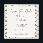 Imã Casamento Simples de Padrões de Floresta Básica<br><div class="desc">Bem-vindo ao nosso Simples Padrão de Floresta Chic Russa Salve os Amadores de Datas! Embarque a natureza com ilustrações serenas feitas em madeira e charme rústico. Perfeito para casais que amam o exterior. Faça a palco para sua celebração relaxada e encantadora. Vamos torna-o oficial! Esta suíte de casamento é perfeita...</div>