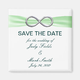 Imã Casamento Verde Infinito Salva O Magnete De Data