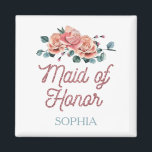 Imã Casamento vintage Flores Madrinha de casamento Mag<br><div class="desc">É um imã Madrinha de casamento Flores Casamento vintage. Você pode inserir um nome. É um presente significativo e por favor transmita sua sinceridade.</div>