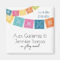 Casamento - Wedding Papel Picado Salvar Data