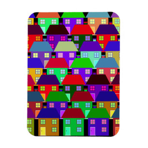 ÍMÃ CASAS COLORIDAS COMUNIDADE DOMÉSTICA