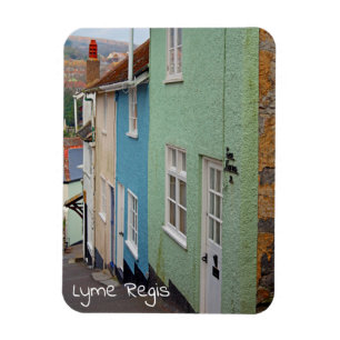Ímã Casas coloridas, Lyme Regis, Dorset, Inglaterra