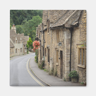 Imã Casas de campo no castelo Combe, ímã BRITÂNICO