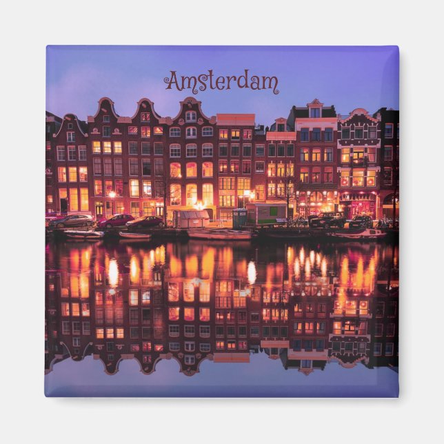 Imã Casas de Linhas de Amsterdã no Canal (Frente)