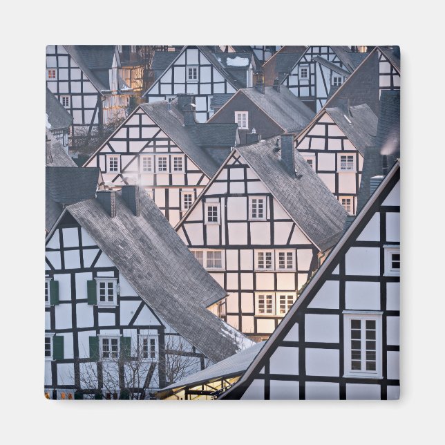 Imã Casas de meia-madeira em Freudenberg, Alemanha (Frente)