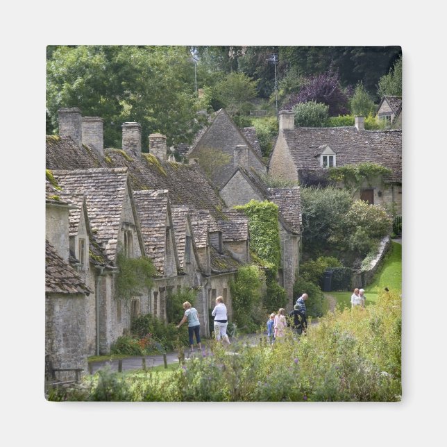 Imã casas de pedra Cotswold na aldeia de (Frente)