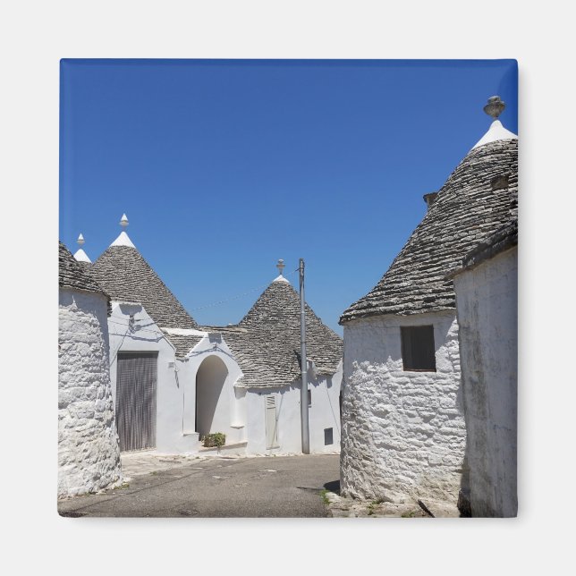 Imã Casas de Trulli em Alberobello, ímã Puglia (Frente)