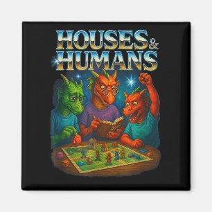 Imã Casas E Humanos Divertido Jogo Rpg Jogadores Homen