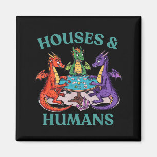 Imã Casas E Humanos Dragão Jogo De Rpg De Mesa Fantasi