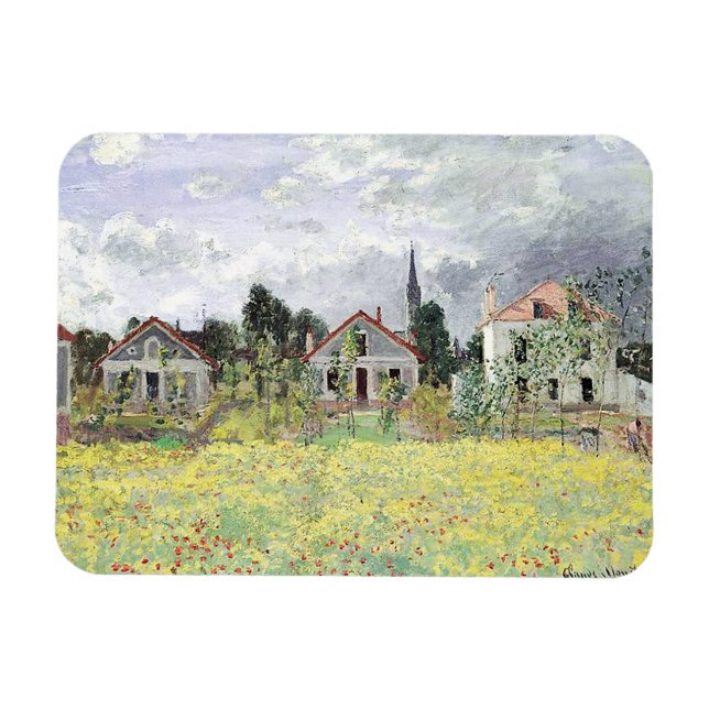 Ímã Casas em Argenteuil Claude Monet (Horizontal)