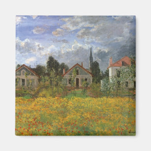Imã Casas em Argenteuil por Claude Monet, arte do