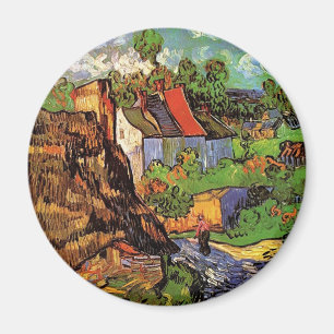 Imã Casas em Auvers, Belas artes por Vincent van Gogh.