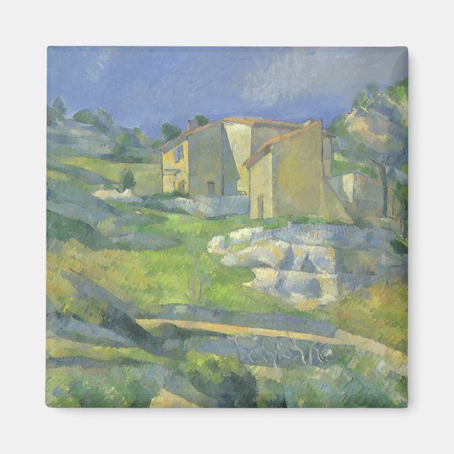 Imã Casas em Provence por Paul Cezanne, arte do (Frente)