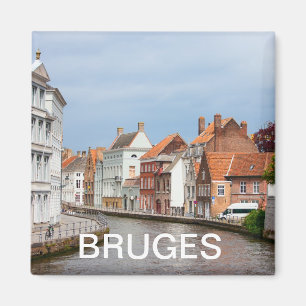 Imã Casas velhas em Bruges, Bélgica