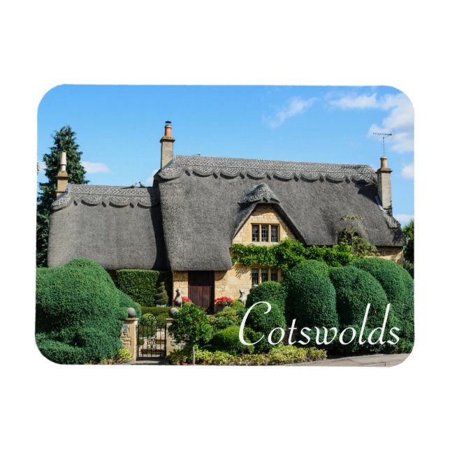 Ímã Cascas de telhado com talo em Cotswolds (Horizontal)