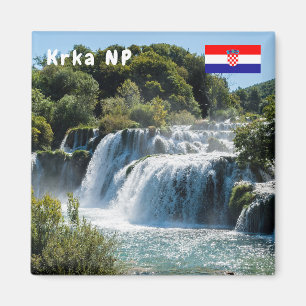 Imã Cascata no Parque Nacional de Krka - Dalmácia, Cr