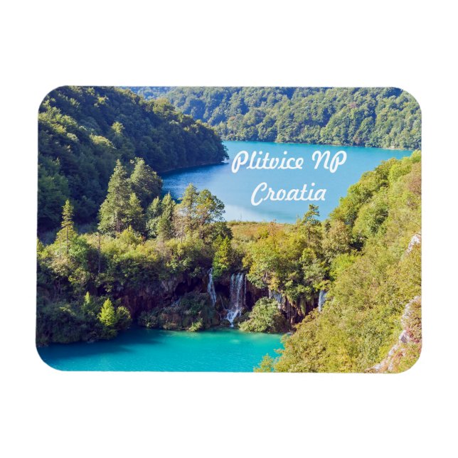 Ímã Cascatas no Parque Nacional de Plitvice - Croácia (Horizontal)