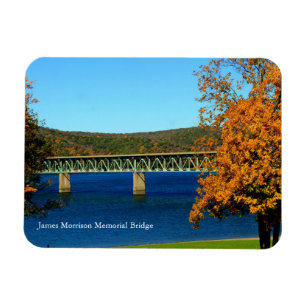 Ímã Casey Bridge Colorful Autumn Scene Souvenir