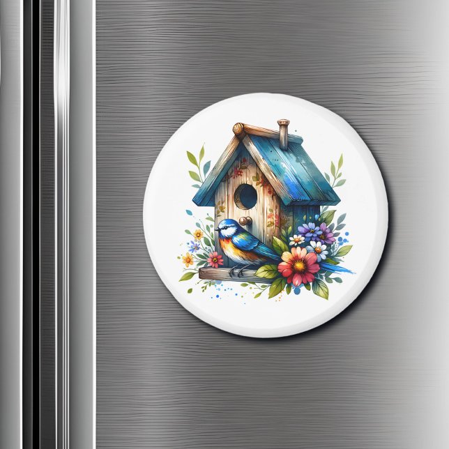 Imã Casinha-d'água e pássaro (Criador carregado)